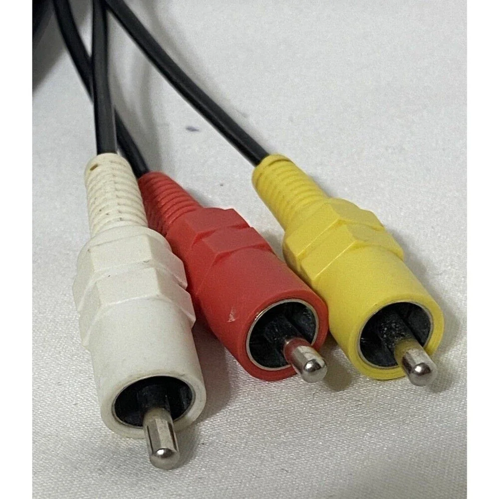 Oficial Genuine Sony PlayStation PS1 PS2 PS3 AV Audio Video Cable Cord RCA 8ft